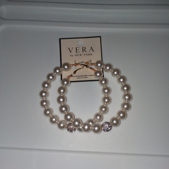 Pearl Hoop Earrings for Women Fashion Earrings - Picture 12 of 12